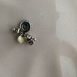 Pandora Dangle Charm with heart, pacifier and teddy bear